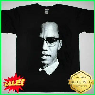 New Malcolm X 90s Black History Mens Black T-Shirt Size S To 5XL HP2224 • $16.99