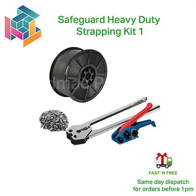 Safeguard Heavy Duty Pallet Strapping Banding Kit 1 - 1000m Coil! • £98.49