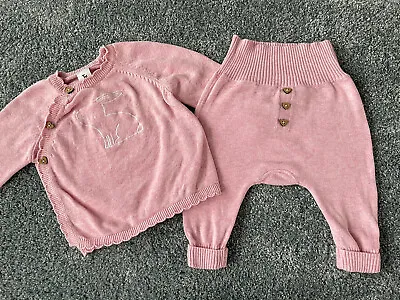 £3.30 • Buy TU Baby Girl Knitted Outfit Set - 0-3 Months/62 Cm