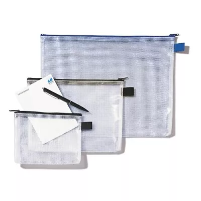 Rexel Mesh Bag With Blue Zip A4 1300259 • £9.95