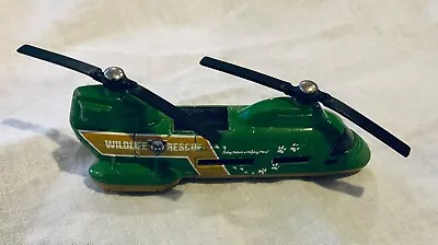2001 Wildlife Rescue Transport Helicopter Matchbox Diecast Toy Loose  • $9.99