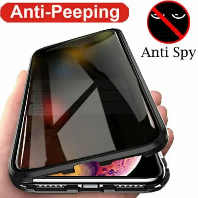For Samsung Galaxy S24 Ultra S23 Plus S22 S21 360° Anti-Spy Magnetic Glass Case • $12.99