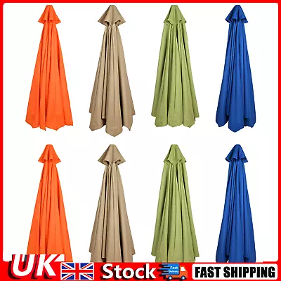 Replacement Fabric  3m Garden Patio Parasol Canopy Cover 6 Arm Or 8 Arm 2024 • £36.31