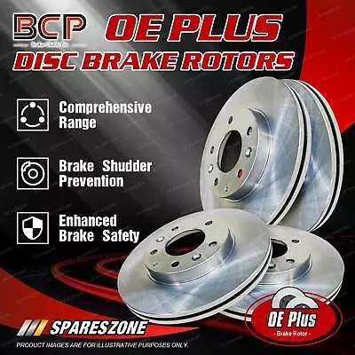 BCP Front + Rear Disc Brake Rotors For Nissan Pulsar SSS N15 2.0L 8/95-on • $255.95