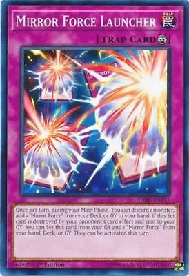 Yugioh! Mirror Force Launcher - SDRR-EN037 - Common - 1st Edition Near Mint Eng • $0.99