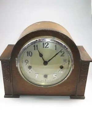 VINTAGE Mid Century Mantel Clock James Walker Brass Movement For Restoration • £18