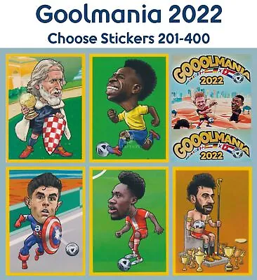 Gooolmania 2022 Stickers - Choose Sticker From 201 - 400 • $1.99