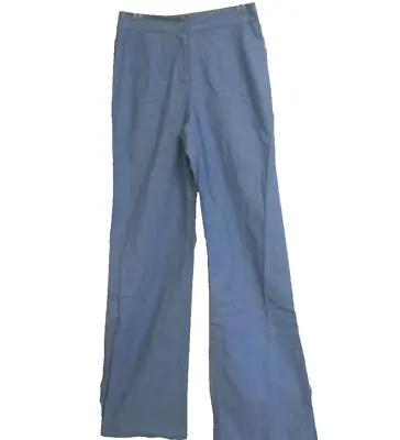 The Vanity Room Zipper Denim Wide Leg Jeans Twill Pants Size S • $14.99