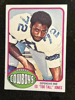 Ed  Too Tall  Jones 1976 Topps Dallas Cowboys RC ROOKIE Card #427 EXMT Or BETTER • $17