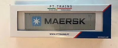 PT Trains Container Car Maersk 40' HC  Ho Scale 1:87 • $29.99