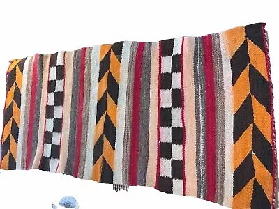 Antique Navajo Rug Native American Textile Weaving Vintage Circa 1920’s • $39.99