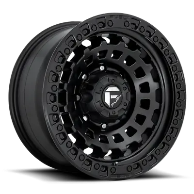 17 Inch Matte Black Wheels Rims Fuel Zephyr D633 6x5.5 Lug 17x9  -12mm Set Of 4 • $1504