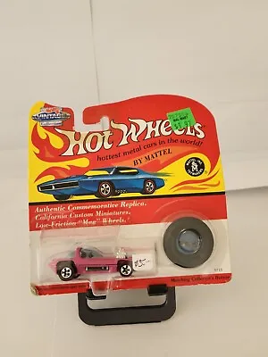 Hot Wheels Vintage Collection Silhouette Pink Collector's Button N80 • $12.63