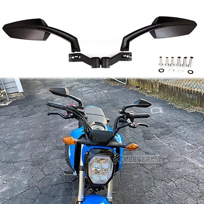 8mm 10mm Motorcycle Mirrors Side Rearview For Honda GROM MSX125 Yamaha NMAX 125 • $23.95