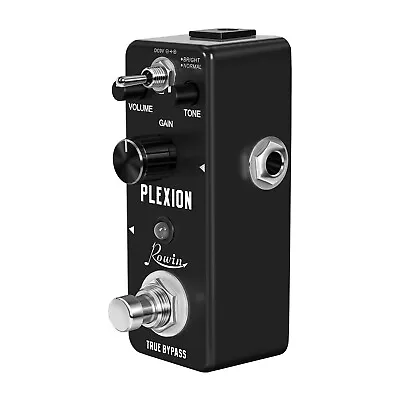 Rowin LEF-324 Distortion Plexion Mini Guitar Effect Pedal Bright Normal 2 Modes • $38.99