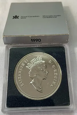 1990 Canada Silver Dollar Proof Coin Uncirculated Mint Condition Original Box • $11.99