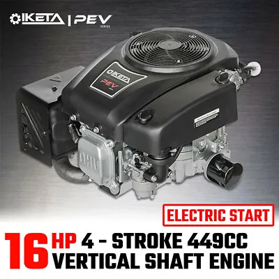 $599 • Buy 16HP Vertical Shaft Engine Lawn Mower Petrol Motor 4 Stroke OHV Ride On Mower