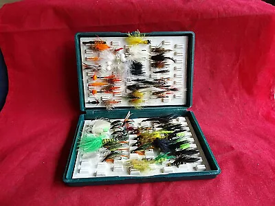 A Good Fox Box Fly Box With Good Collection Of Flies  • $29.04