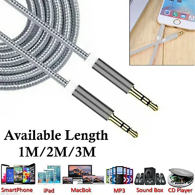 £2.95 • Buy 3.5mm Jack Plug Aux Cable Audio Lead For To Headphone MP3 IPod PC Car 1M-3M 