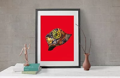 £10.49 • Buy A3 STONE ROSES BUCKET HAT RED PRINT ICON FILM ART RETRO POSTER Music CULTURE 