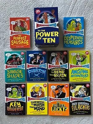 Murderous Maths To The Power Of Ten By Kjartan Poskitt (Paperback) 10 Book Set • $15.16