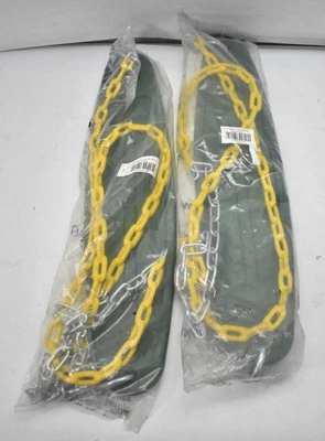 $59.99 • Buy Lot Of 2 Gorilla Playsets Extreme Duty Swing Belts Seats Replacements W Chain