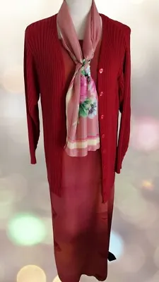 Size 16 - Plus Size Marisa Studio Stunning Long Dress & Matching Sweater - Video • $12