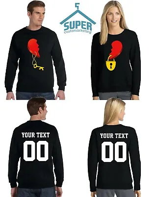 WILD Heart Key Lock Couple Matching CREWNECK TOGETHER SINCE For Him And Her • $59.99