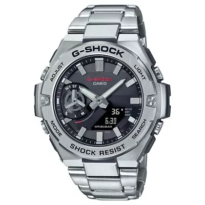 G-Shock G-Steel Carbon Stainless Steel Solar Bluetooth Watch GST-B500D-1A $799 • $503.10