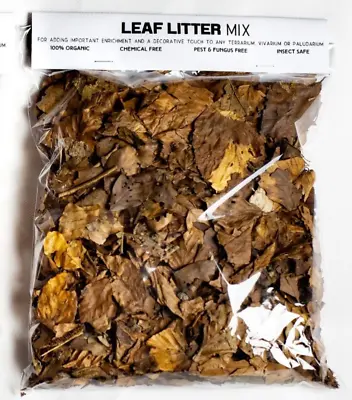 BIOTROPIC. Leaf Litter Mix. Millipede Woodlice Snail Enrichment Food Substrate • £6.99