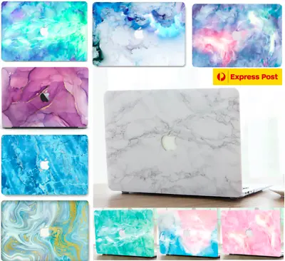 2024! 3-IN-1 SET Marbled MacBook Pro 13 Inch Case MacBook Air 13.6 Inch M3 M2 M1 • $25.99