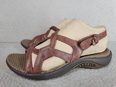 Merrell Sandals Size 9 Womens Leather Strappy Brown • $18.99