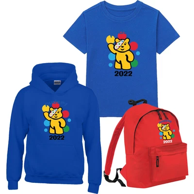 £8.99 • Buy Spotty Day 2022 Pudsey Bear Kids T Shirt Children In Need Hoody School Bagpack
