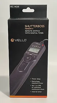 Vello Shutterboss Version 2 II Timer Remote Switch Digital Timer Canon Camera • $22