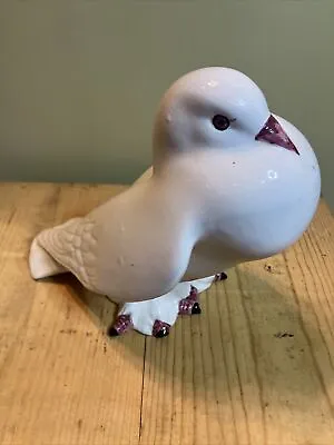 RARE J Willfred Art Pottery Dove Figurine Hand Signed Portugal Sadek • $29.95