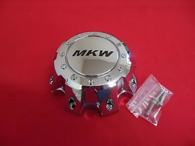 MKW Custom Wheel Center Cap Chrome Finish MKC-E-047 NEW WITH BOLTS • $29.99