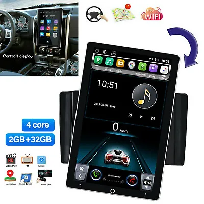 Double 2 DIN Rotatable Android 13 Car Stereo Radio 10.1'' Touch Screen  GPS Wifi • $154.33