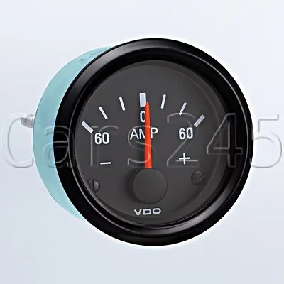 VDO Cockpit International Ammeter Ampmeter Gauge 52mm 2  -/+60A Amp 190-037-002G • $29.81