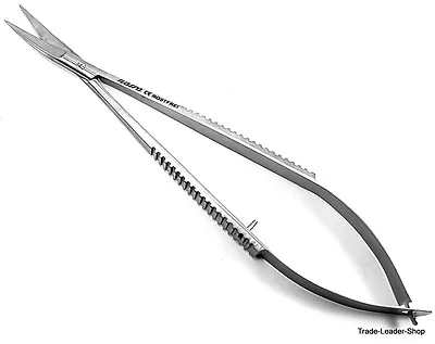 Castroviejo Micro Scissors 12 Cm / 4.5   Curved Medical Dental Surgical Shears • $7.99