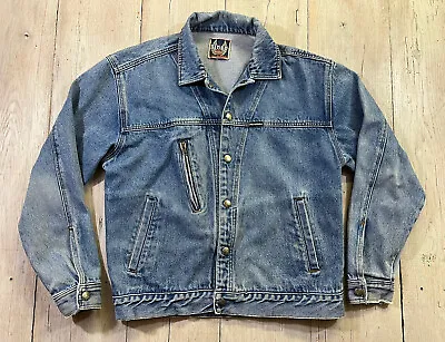 Vintage Harley Davidson Biker Blues Denim Jean Jacket Size M • $29.99