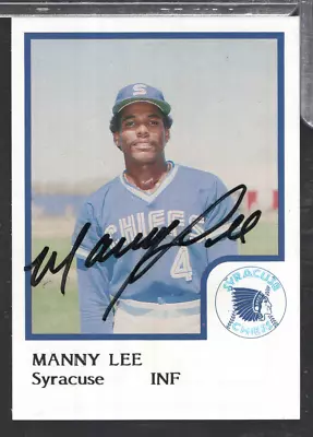 Manny Lee Chiefs Autographed 1986 ProCards W/COA 021224NPCD594 • $11.69