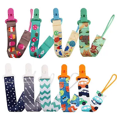 Dummy Clip Baby Soother Clips Teething Baby Teether Chain Holder Pacifier Straps • $8.88