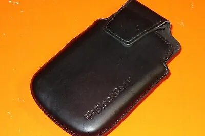 Vintage Blackberry Leather Case With Belt Clip & Magnetic Flap • $9.99