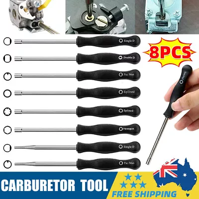 8X Carburetor Adjustment Tool Splined Handle Screwdriver Set For Husqvarna Ryobi • $11.99