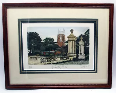 Phillip Sage FROM THE PARK Audubon Colored Etching Framed 1989 Print Signd #191  • $79.99