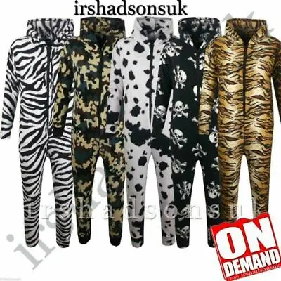 Kids Girls Boys Extra Soft Fluffy Fleece All In One Pj's Jumpsuit Size 1-13years • £19.99