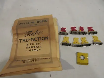 Vintage Tudor Tru-Action Electric Baseball Game Pieces & Instructions • $19.99
