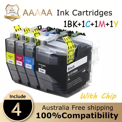 4x Ink Cartridges LC3319XL For Brother MFC-J5330/J5730/J6530DW/ J6730DW/ J6930DW • $24.89