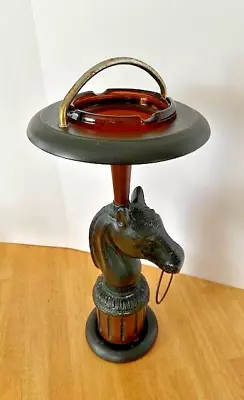 VINTAGE Horse Head Ashtray Stand • $95