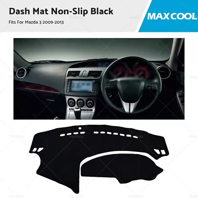 Dash Mat For Mazda 3 BL 2009-2013 Sedan Dashboard Cover Black • $26.95